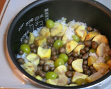 秋いっぱい☆栗と銀杏とむかごのご飯作り方5写真
