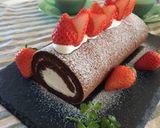 小麦粉バターなし♡簡単濃厚チョコロール作り方17写真