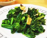 春到来！！なばなとにんにくの塩炒め作り方5写真