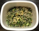 栄養満点☆カブの葉のペペロンチーノ作り方5写真