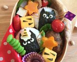 節分☆簡単♩黒猫☆おにぎり☆キャラ弁作り方3写真