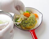 若鶏⾁のコンフィと冬野菜ハーブの香り作り方5写真