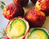 【お弁当に】芽キャベツハンバーグ作り方9写真