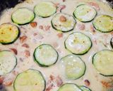 簡単！塩辛とズッキーニのクリームパスタ作り方3写真