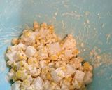 コーンとお餅のかき揚げ作り方2写真