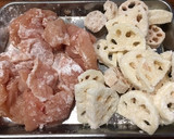 柔らか鶏むね肉とれんこんのオイスター炒め作り方4写真