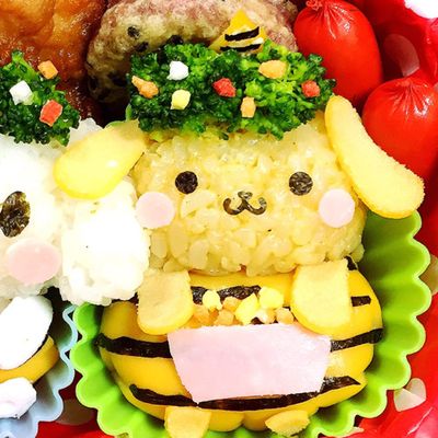 ポムポムプリン シナモロール　お弁当マスコット シナモロール＆ポムポムプリンの新作マスコットはお弁当がテーマ