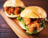 函館名物！チャイニーズチキンバーガー作り方2写真