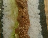焼肉太巻き寿司作り方3写真
