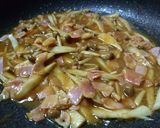 ごぼう と水菜のバター風味のお味噌パスタ作り方5写真