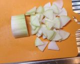 玉ねぎと鮭の味噌汁作り方3写真