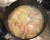 玉ねぎと鮭の味噌汁作り方8写真