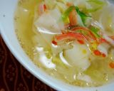 余った餃子の皮でワンタン風スープ☆作り方4写真