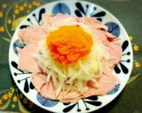 ハムと玉ねぎのサラダ✨にんじんドレで作り方5写真