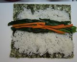 節分の恵方巻☆巻き寿司☆肉と野菜入り作り方5写真