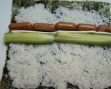 節分の恵方巻☆巻き寿司☆ウインナー入り作り方5写真
