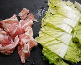 簡単！ほったらかし☆豚バラ白菜丼作り方1写真