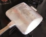 豚肉ピザ焼ホットサンド作り方2写真