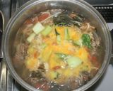 簡単トマト出汁☆ドライトマトで牛肉スープ作り方13写真