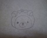 リラックマ【ハロウィン】弁当（キャラ弁）作り方1写真