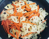 簡単!!鶏のささみとひじきの蓮根きんぴら作り方3写真