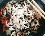簡単!!鶏のささみとひじきの蓮根きんぴら作り方5写真