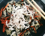 簡単!!鶏のささみとひじきの蓮根きんぴら作り方5写真