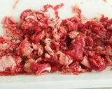 簡単本格!!牛肉とレタスと葱の牛バラ飯風作り方1写真