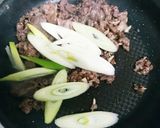 簡単本格!!牛肉とレタスと葱の牛バラ飯風作り方4写真