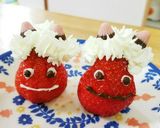 節分おやつに♡鬼のシュークリーム(^^)作り方4写真