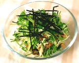 千切りキャベツと豆苗の納豆サラダ！作り方4写真