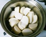 ⅲカブの豆乳スープ作り方1写真