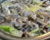 牡蠣とあさりのクリーム鍋作り方4写真