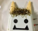 節分に☆簡単☆冷奴で鬼作り方3写真