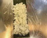 おにぎりの海苔で簡単★恵方巻き★焼肉巻き作り方1写真