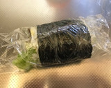 おにぎりの海苔で簡単★恵方巻き★焼肉巻き作り方5写真