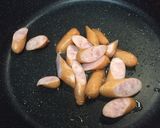 材料二つ！ウインナー卵焼き作り方1写真