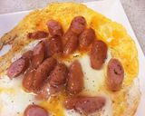 材料二つ！ウインナー卵焼き作り方3写真