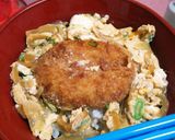 我が家のコロッケの玉子とじ丼作り方4写真