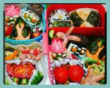 キャラ弁　仮面ライダー尽くし　ゴースト偏作り方8写真