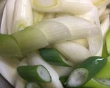 ネギとアンチョビと生ハムのパスタ作り方1写真