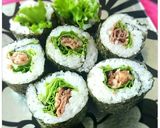 簡単おもてなしに★枝豆イクラ彩り稲荷寿司作り方13写真