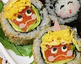 節分♪簡単デコ寿司今年は少し巻いてみた作り方3写真