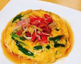 もやし入りニラ玉 カニカマあんかけ作り方6写真
