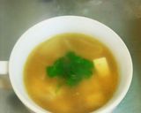 コーンとお豆腐のコンソメスープ★作り方9写真
