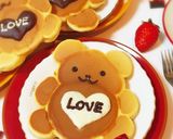抱きしめたい❤テディベアホットケーキ❤作り方8写真