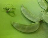 つる豆と金時草の酢の物作り方1写真