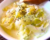 キャベツと玉ねぎの簡単ミルクスープ作り方4写真