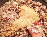 煎り糠入りミートのピーマンボート☆作り方2写真