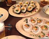 韓国海苔巻き　キンパ　恵方巻作り方9写真